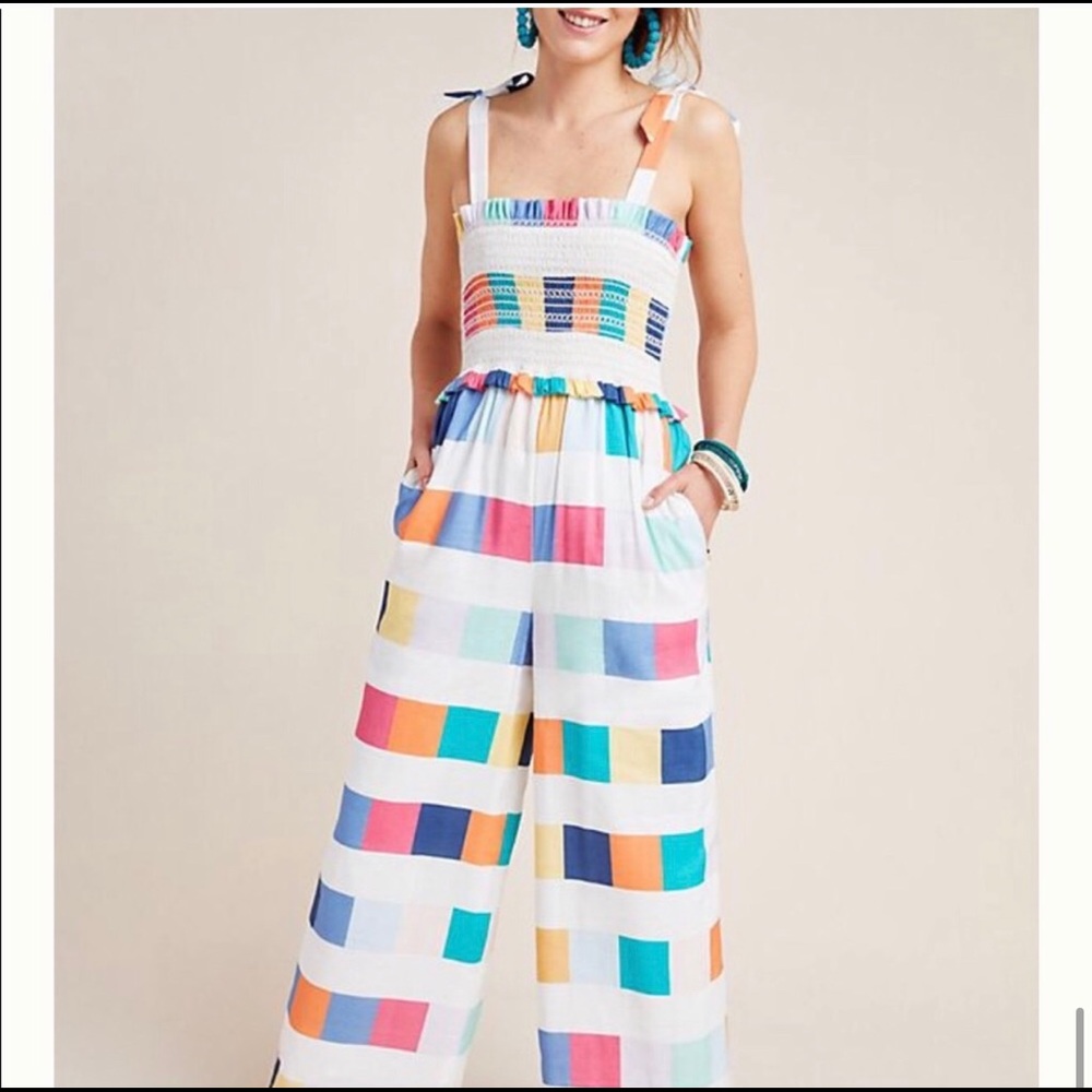 Anthropologie jumpsuit.